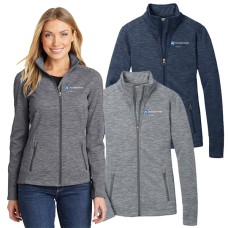 Port Authority® Ladies Digi Stripe Fleece Jacket